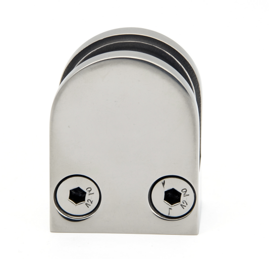 Durable Glass Clamp for Secure Installation in Shower Doors and Glass Railings